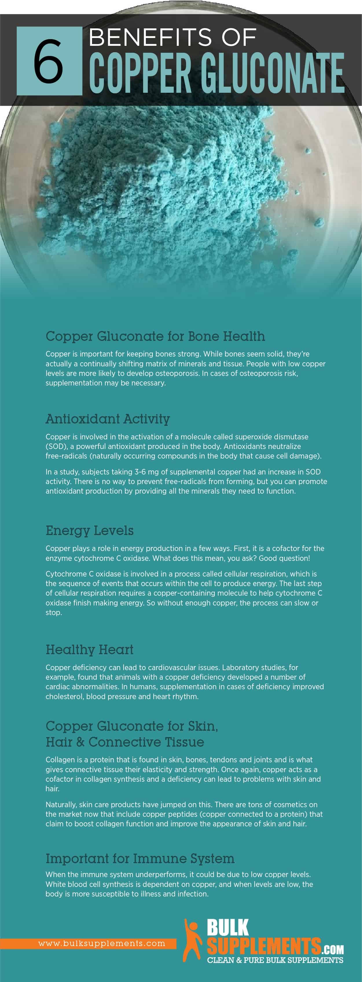 Copper Gluconate Benefits