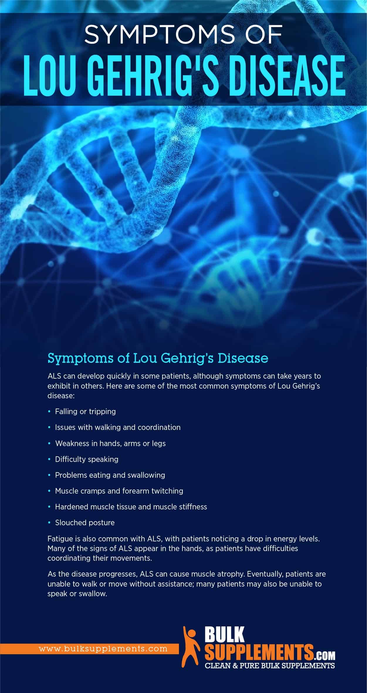 Symptoms of Lou Gehrig's Disease